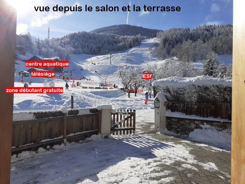 à 10m des pistes de ski