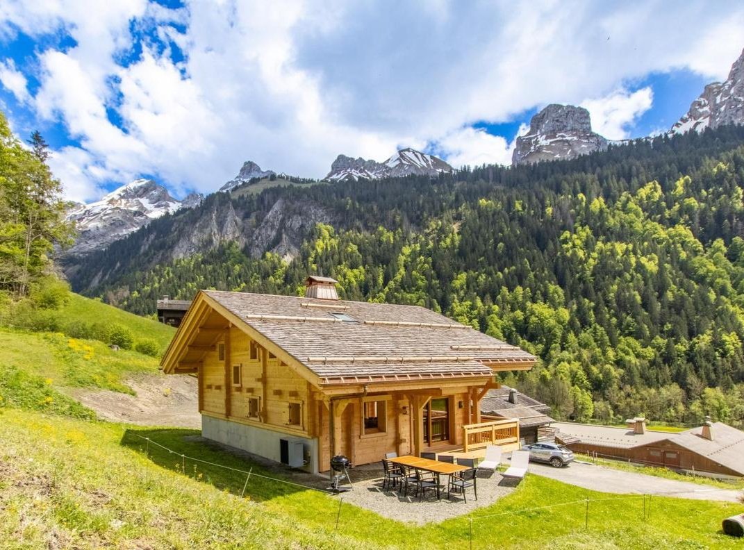Vue sur la chaîne des aravis.