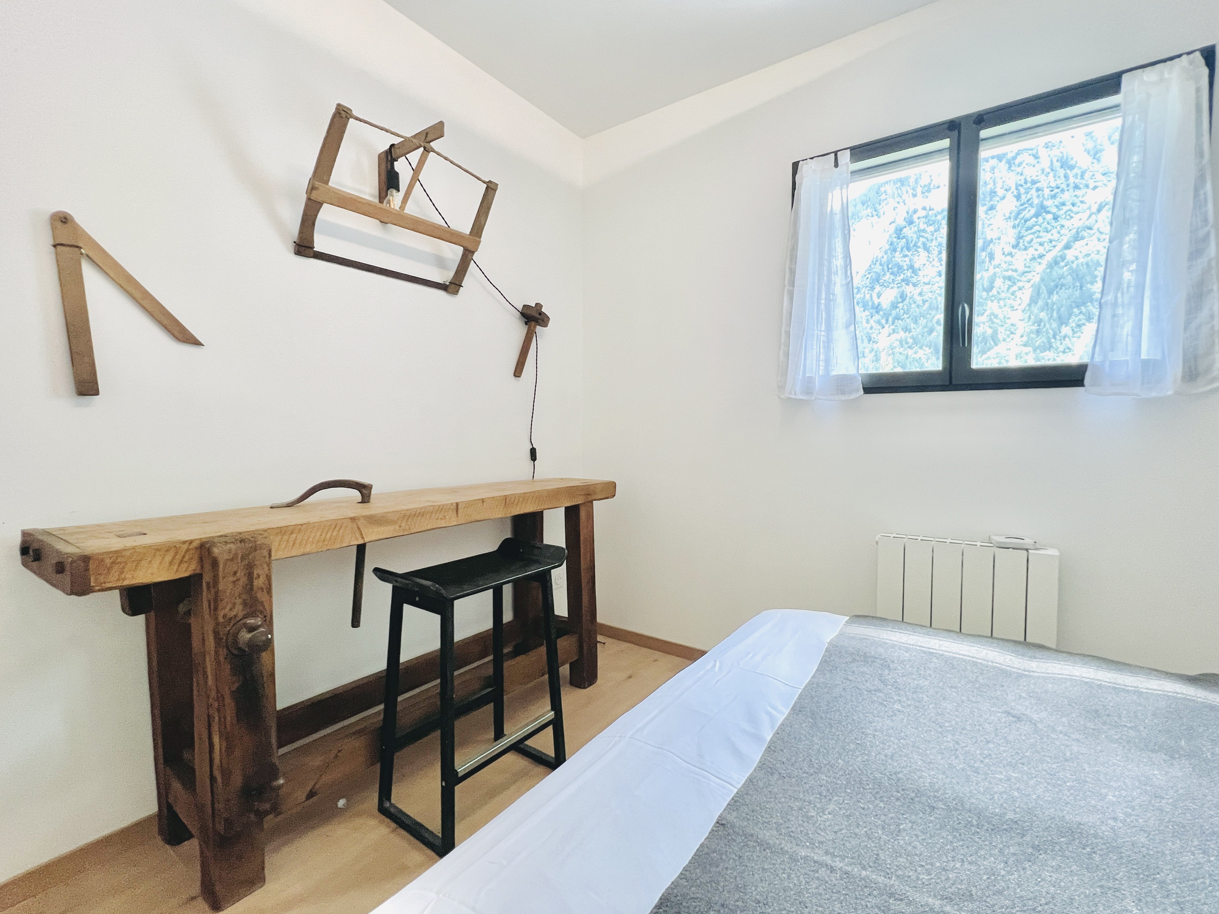 Chambre Bois espace de travail