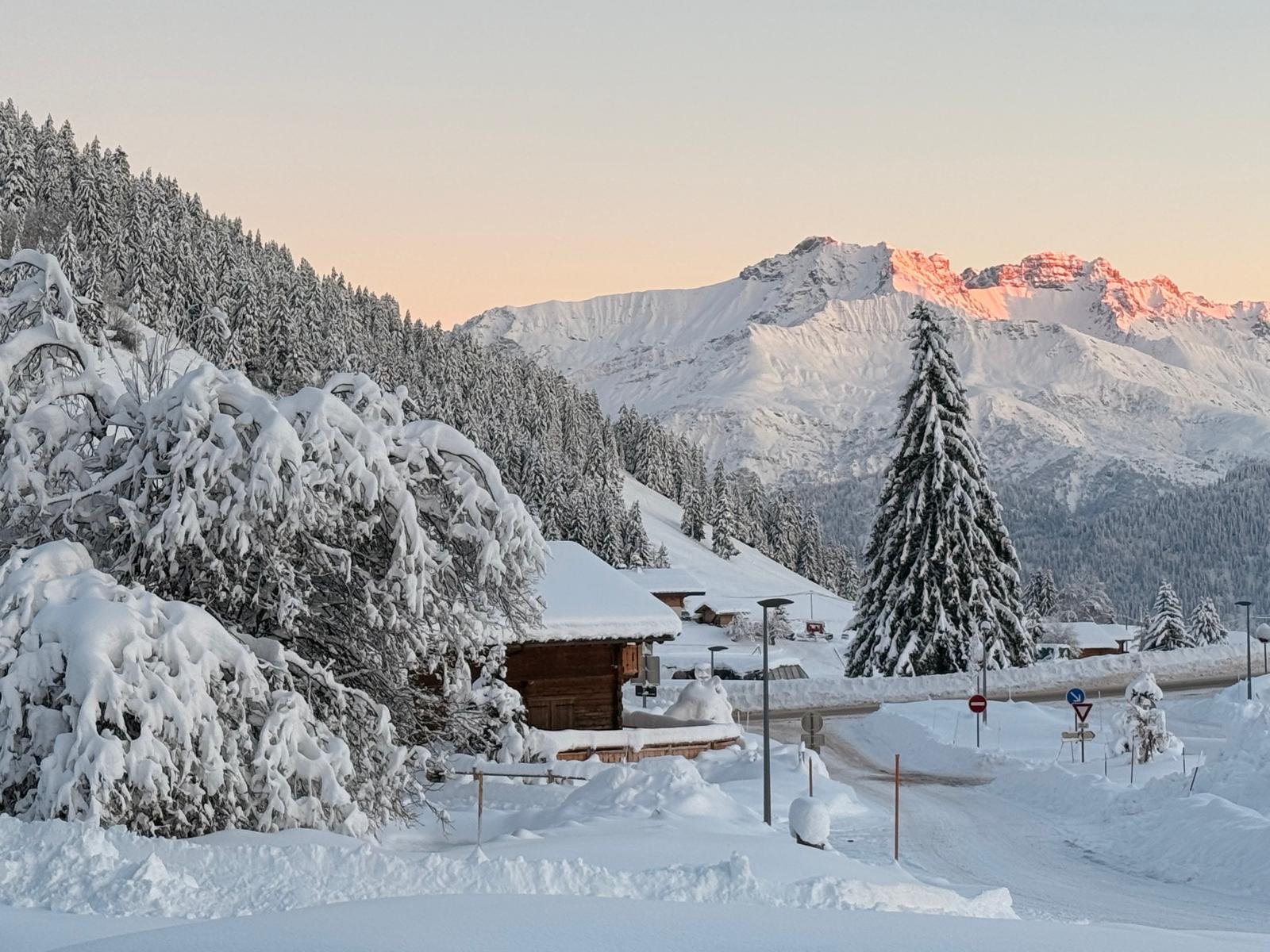 la vue de notre chalet