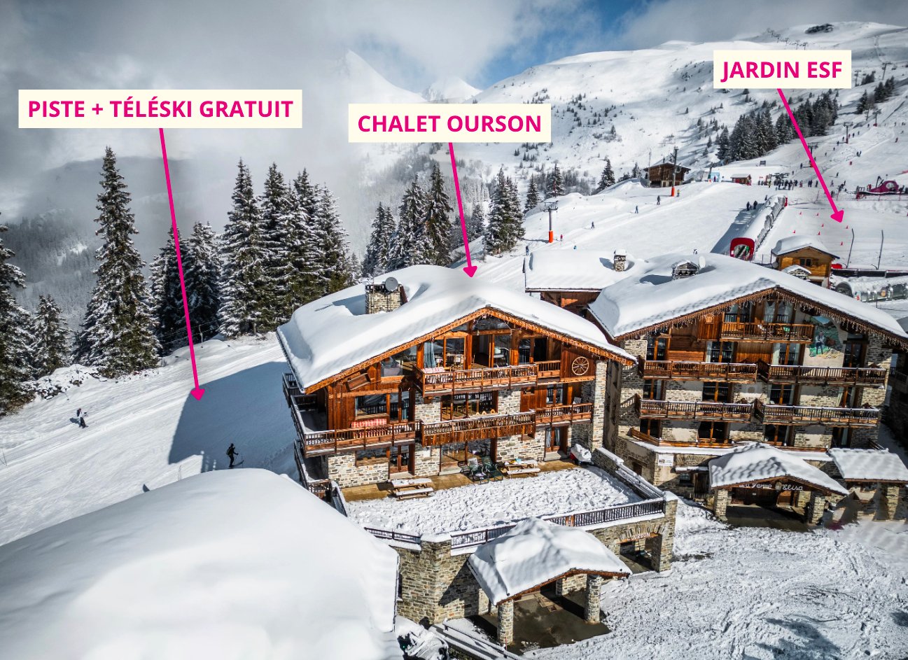 chalet sur la piste !