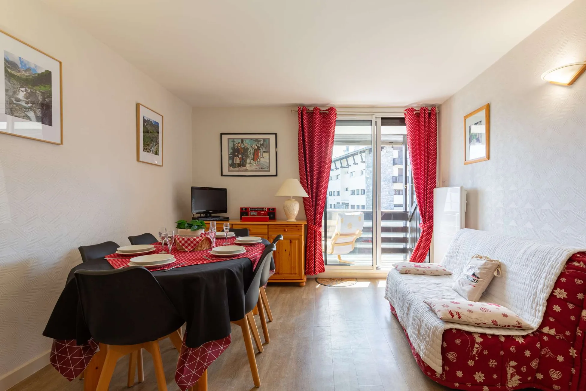 Charmant Duplex face aux pistes–6 pers-Résidence Armazan–Pla d’Adet