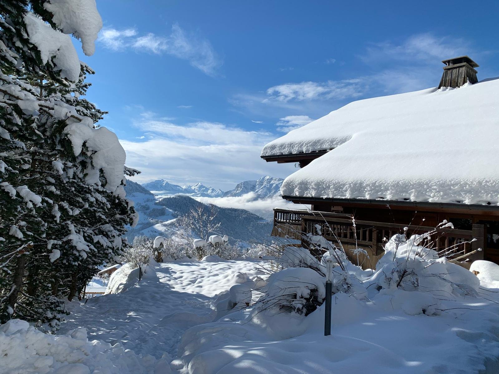 Chalet enneigé 