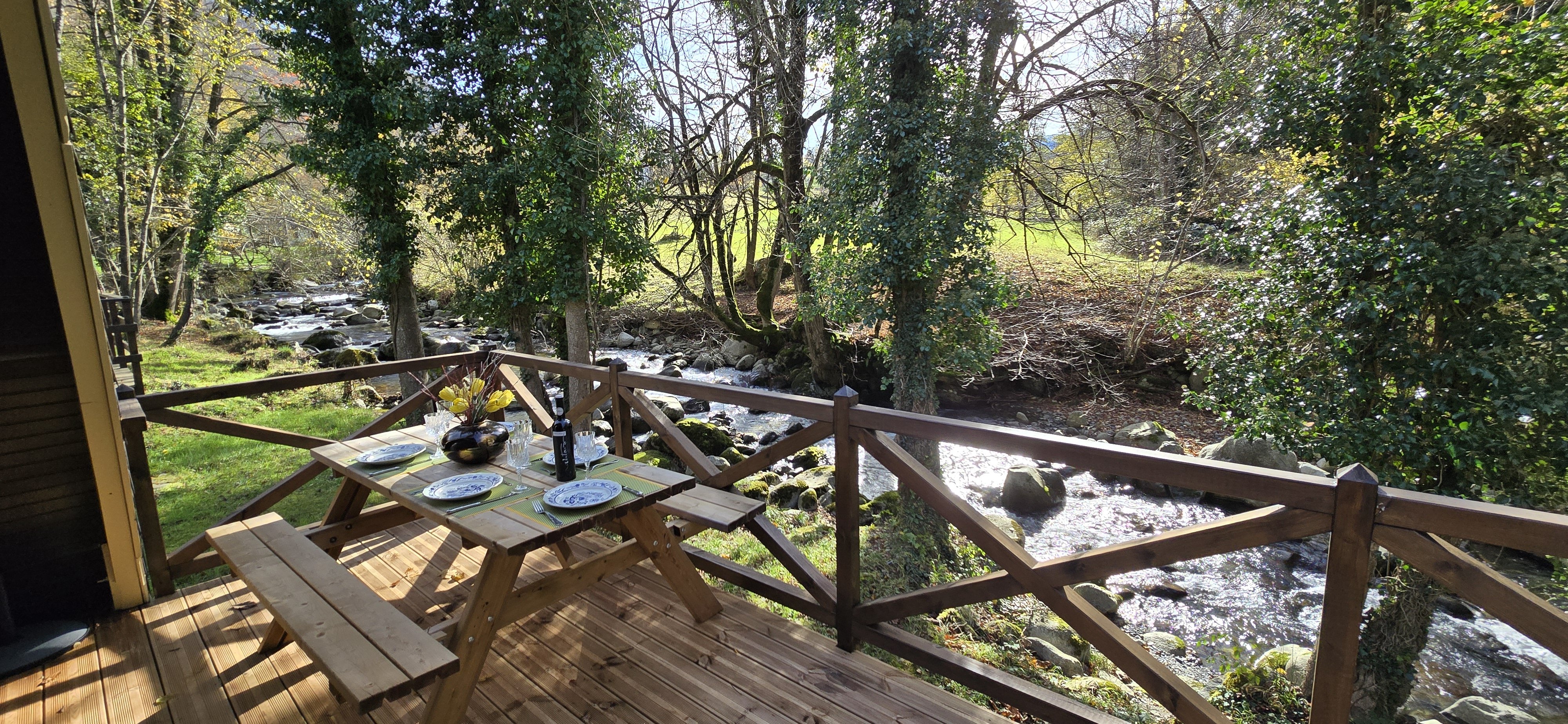 Terrasse coté Adour