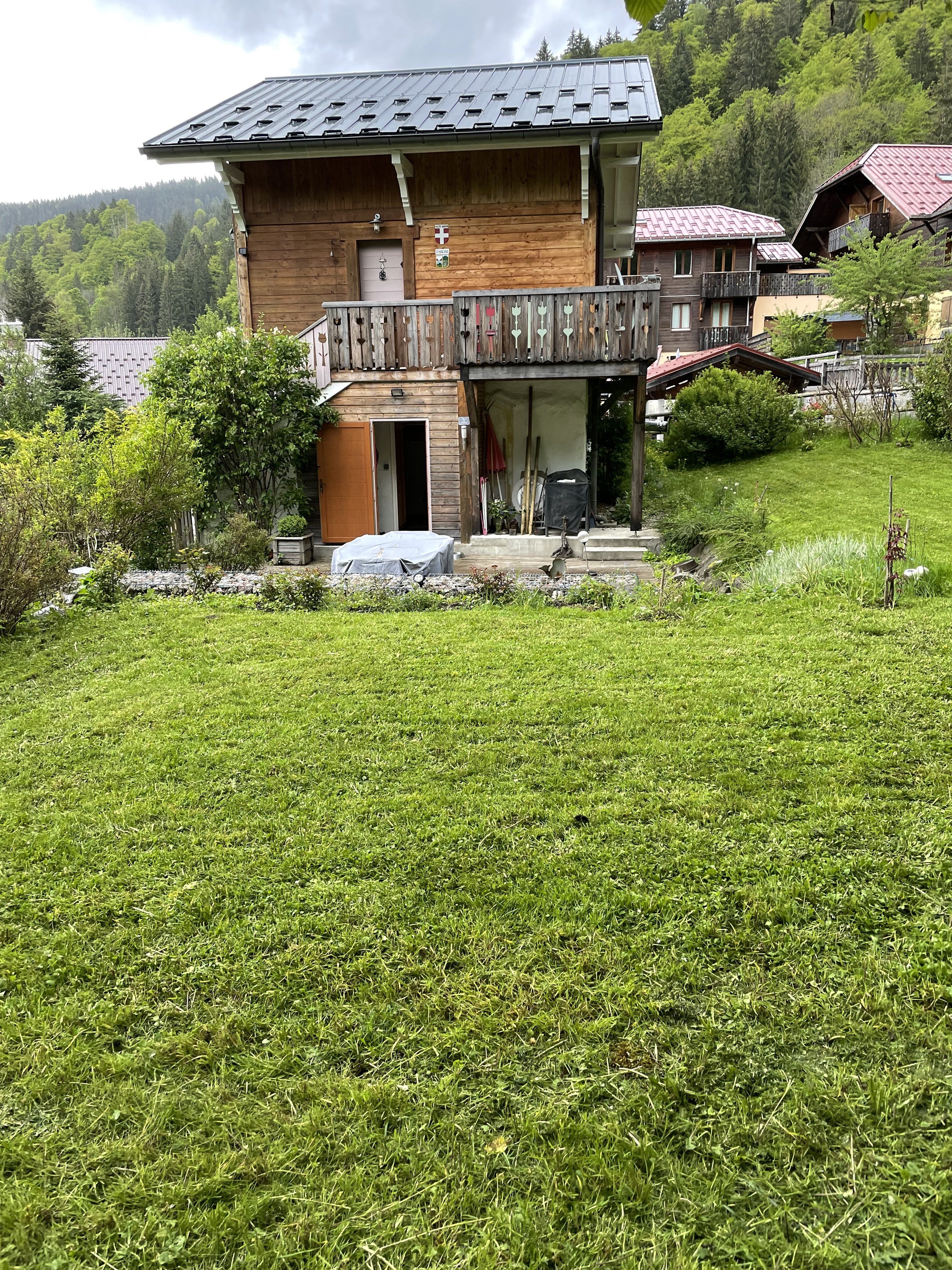 vue jardin durant l'été