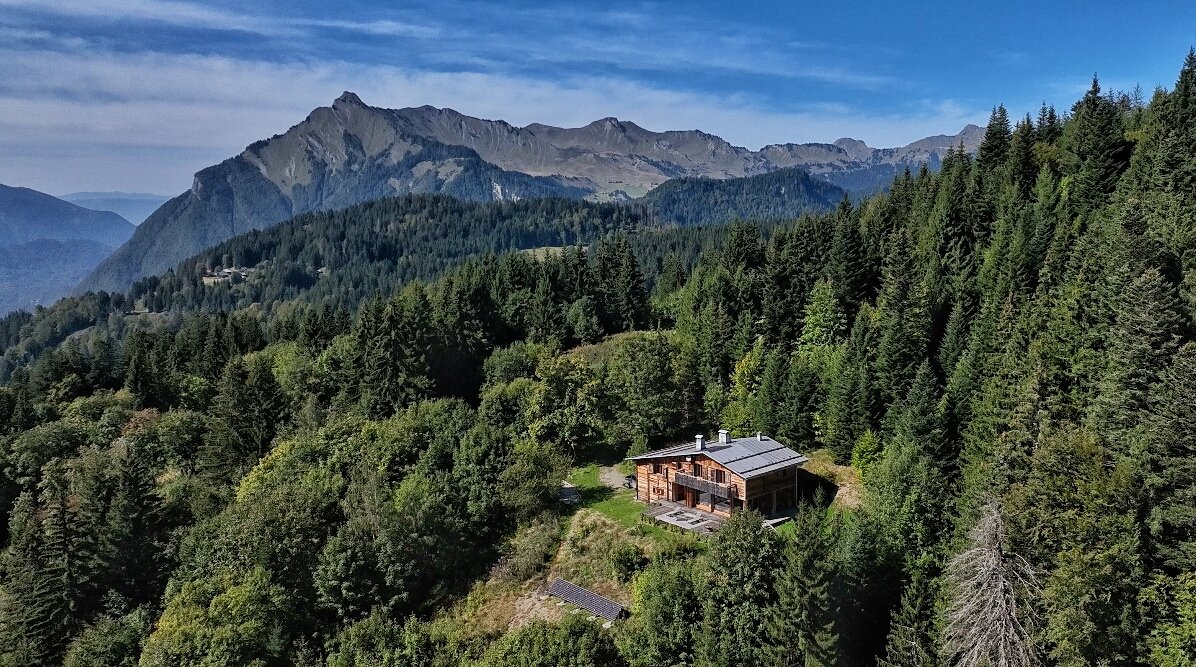 Rare : Chalet isolé vue imprenable Mont blanc & Aravis - Entouré de forêt – 6 pers