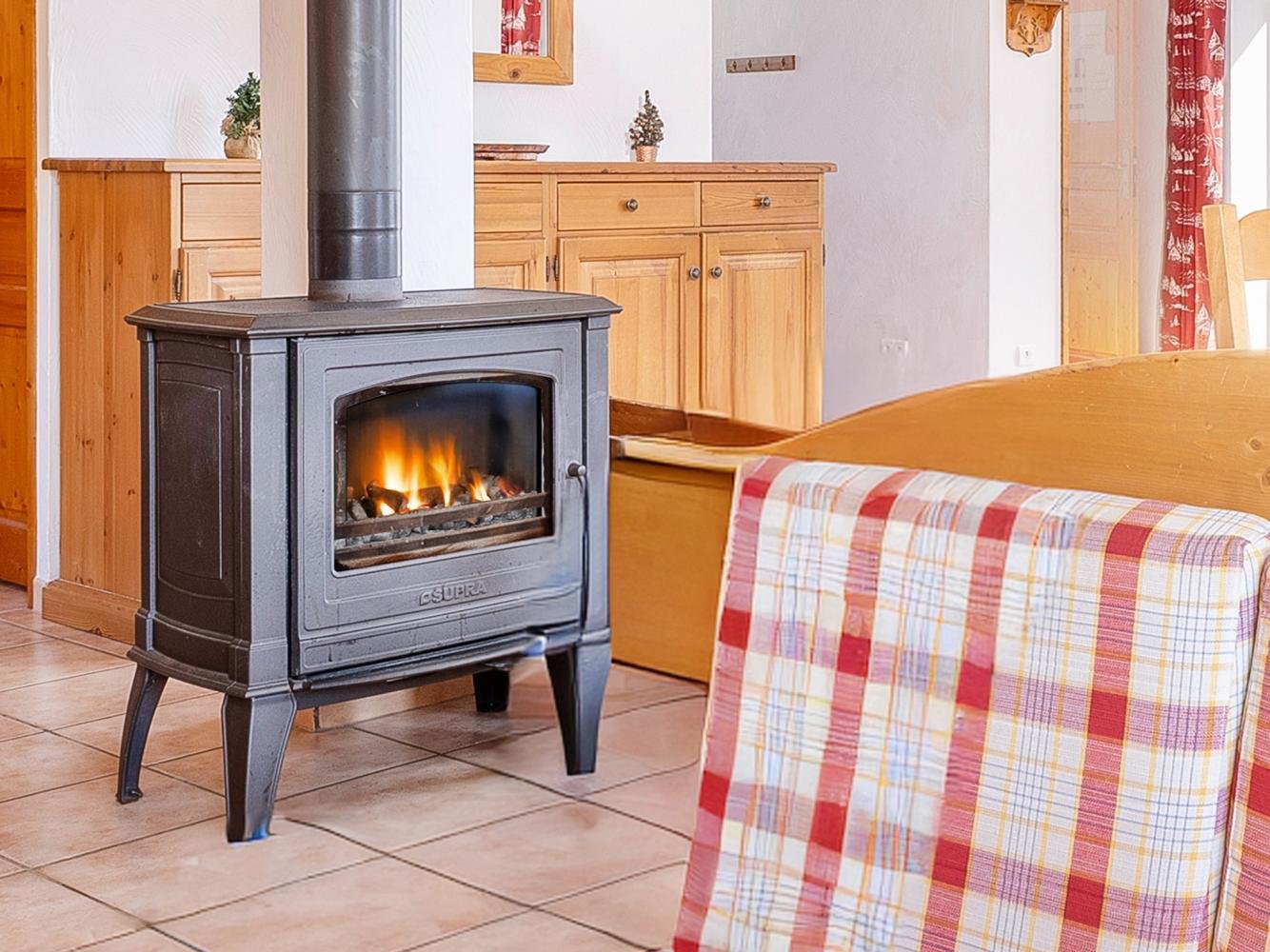 Chalet Balcon Cime de Caron - poele