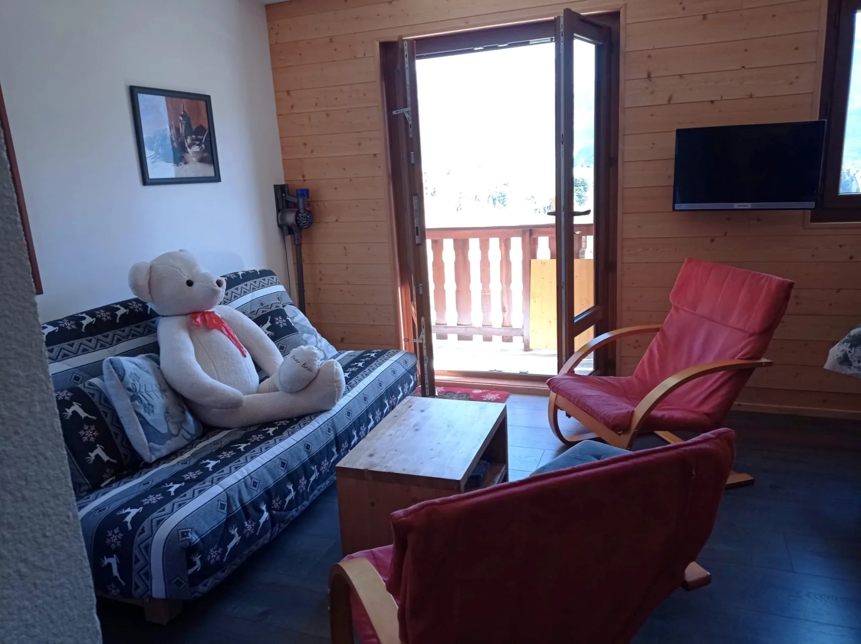 Appartement vue splendide sans vis à vis, au pied des pistes