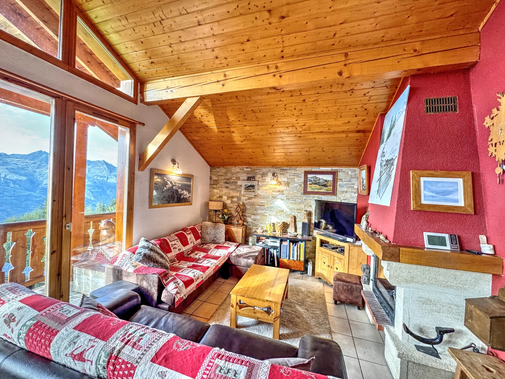 Salon avec magnifique vue