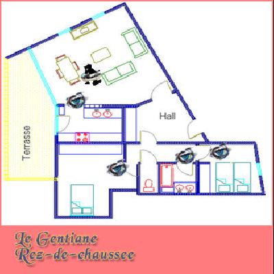 plan de l'appartement Gentiane