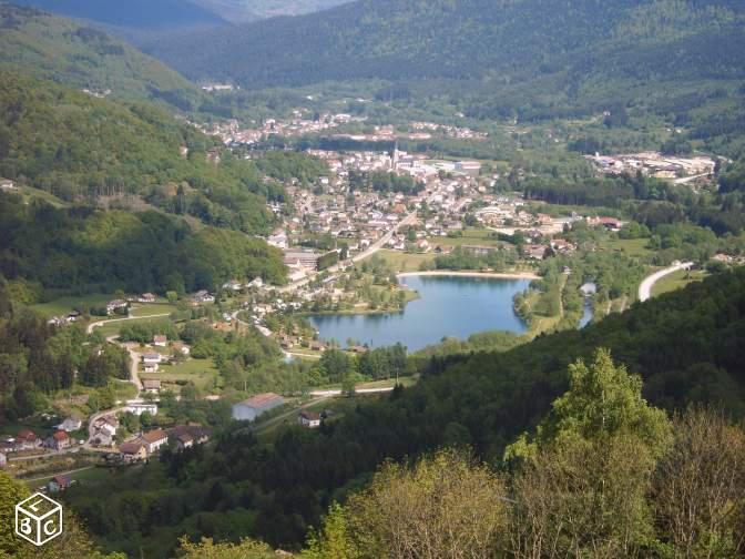 vue aérienne du village de Saulxures sur Moselotte 