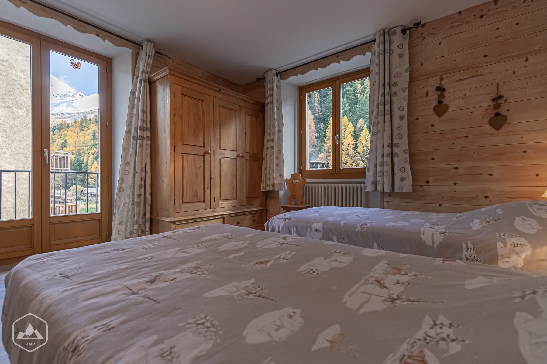 Chambre 2. 3 lits simples. 2 lits convertibles en un lit 180/190