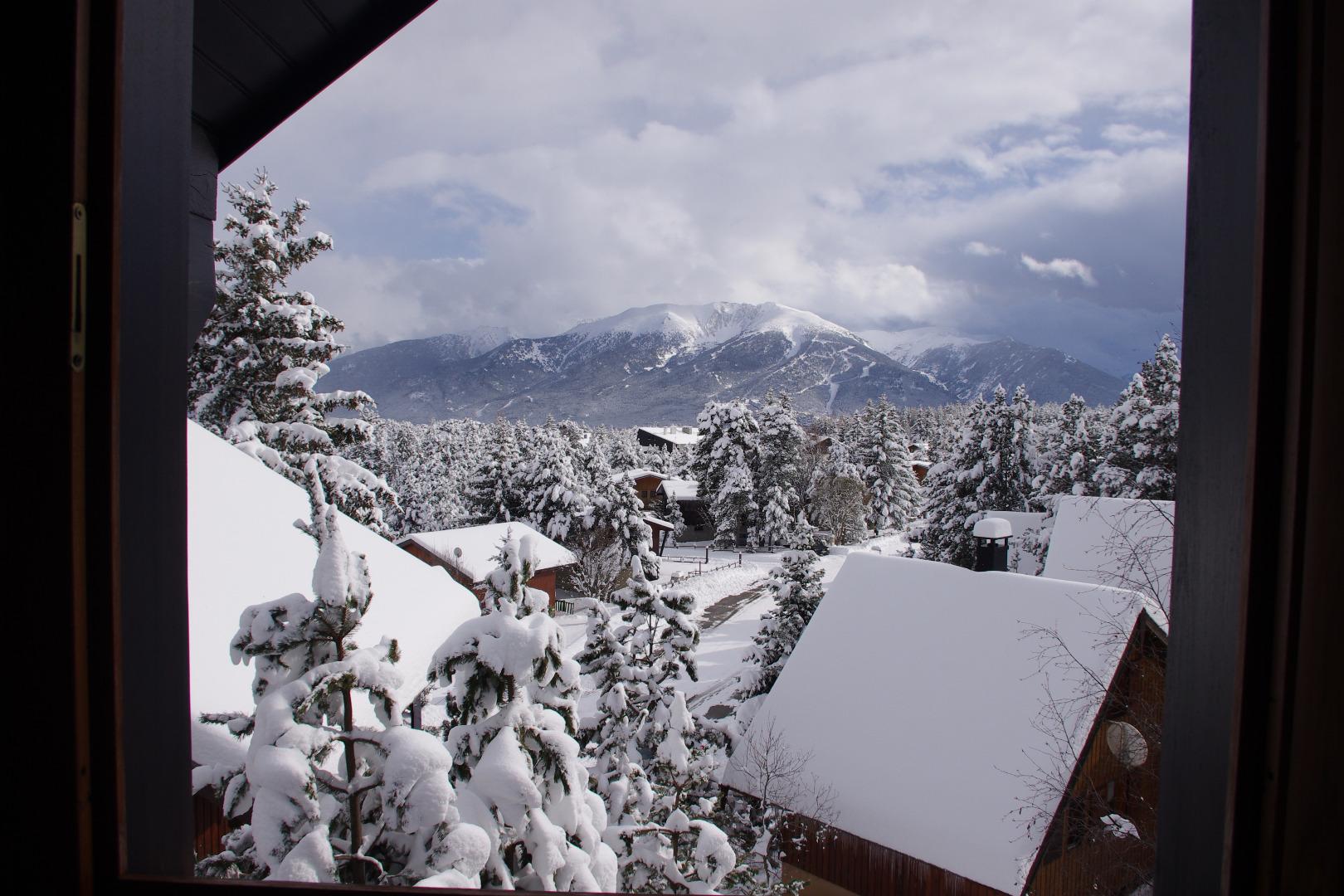 vue depuis une chambre en mezzanine