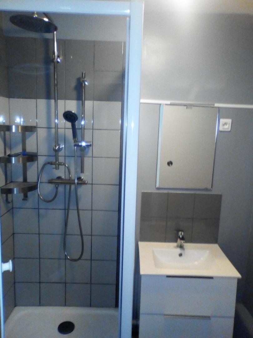 salle de Bain : douche lavabo