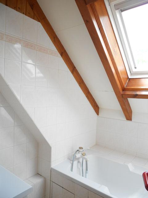 Salle de bain avec baignoire