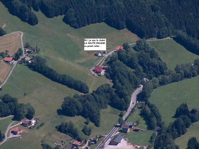 Le Chalet La Haute-Frasne vu du ciel