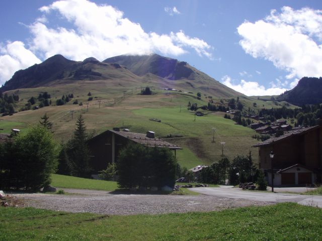 Vue depuis le chalet en été