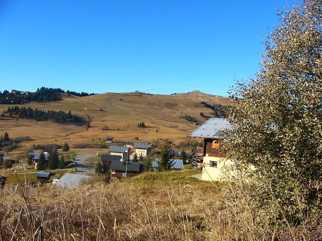 Le Mont Bisanne, vu de la terrasse, l'été.
