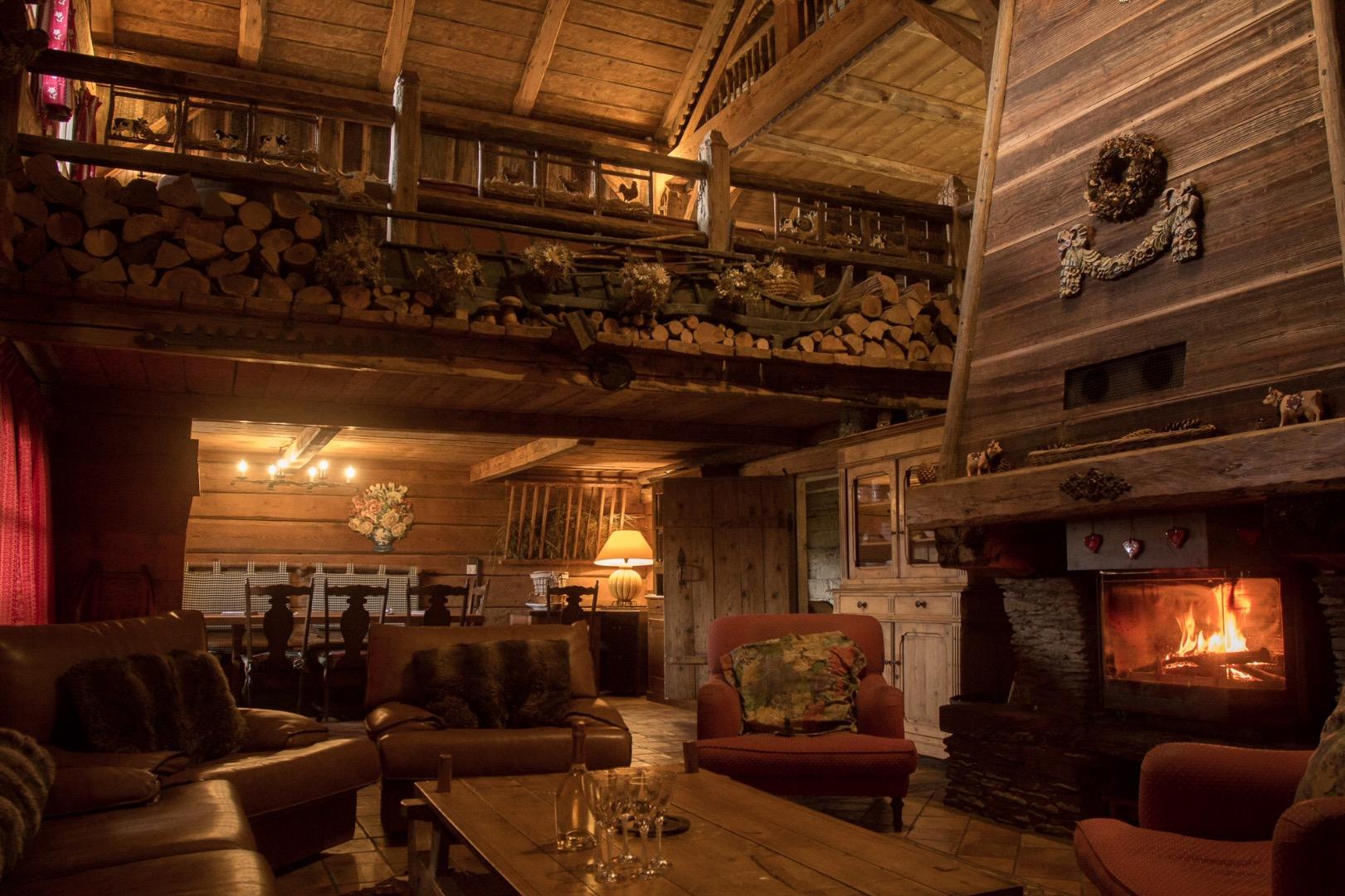 Cheminée, ambiance cocooning 