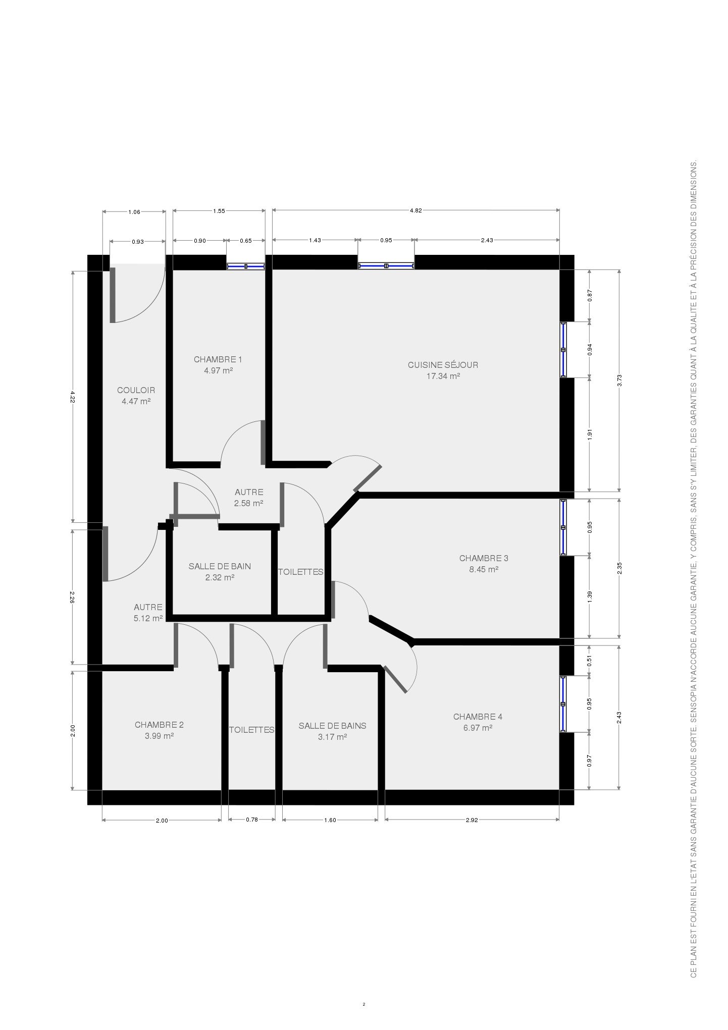 Plan du gîte