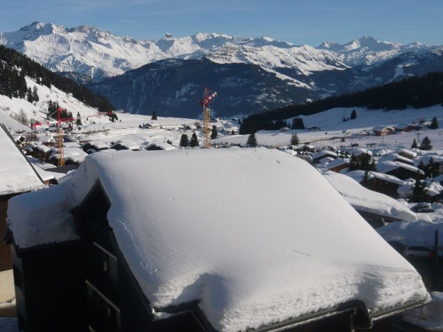 vue du balcon sur les monts du Beaufortain