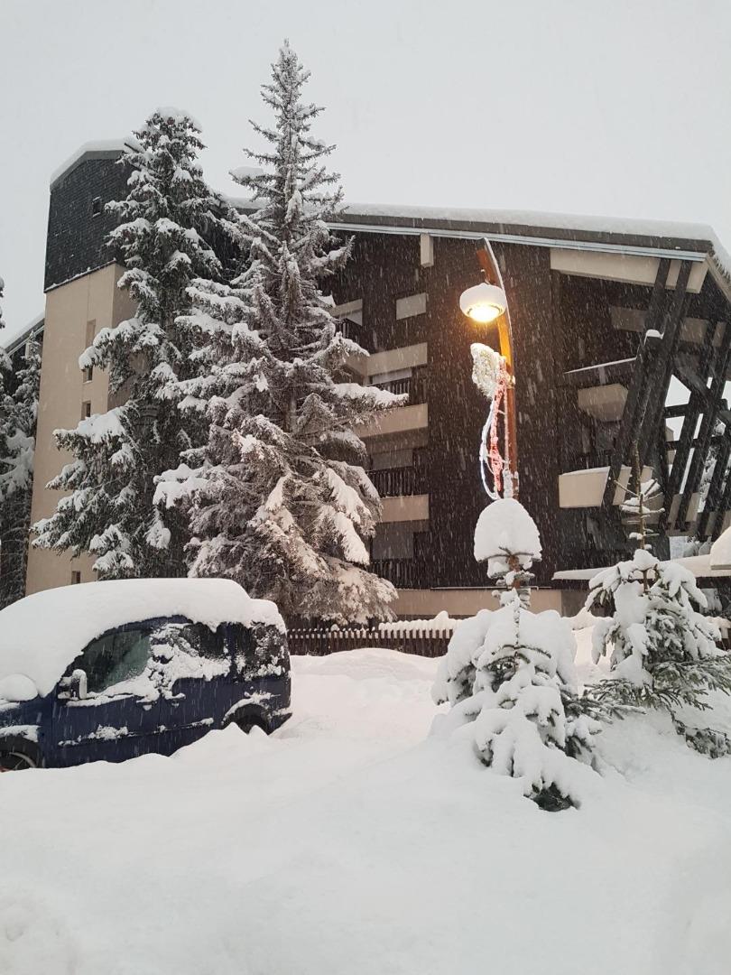 Vue de l'immeuble L'hiver