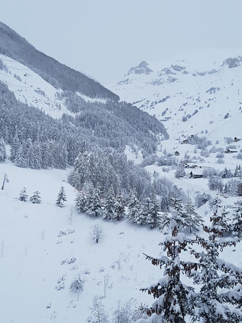 vue de la terrasse l'hiver