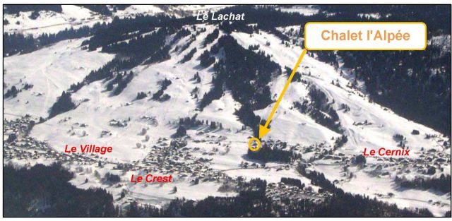 Vue aérienne prise depuis le Mont Charvin