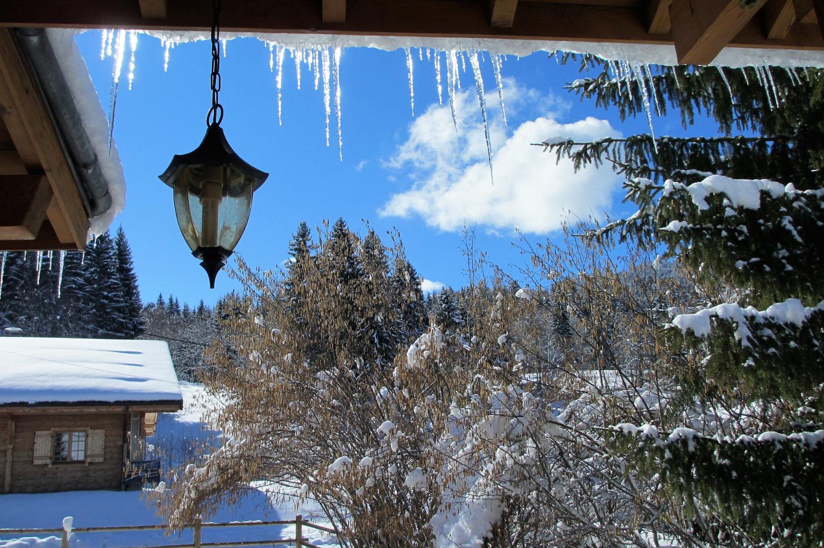 Vue depuis le balcon hiver