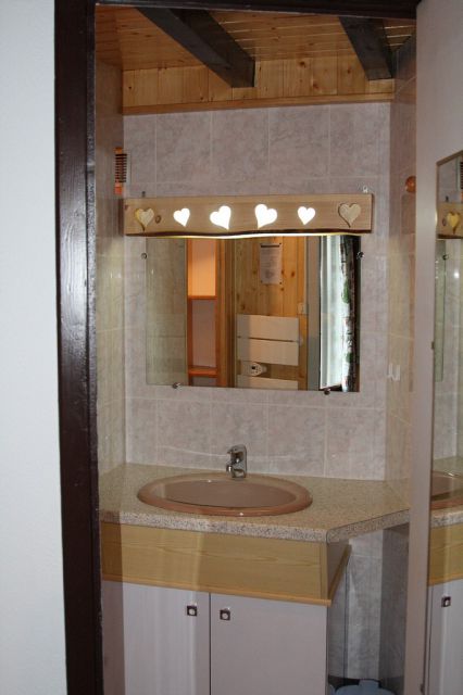 Petite salle d'eau avec douche
