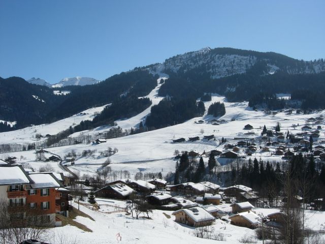 les pistes de ski vues du chalet