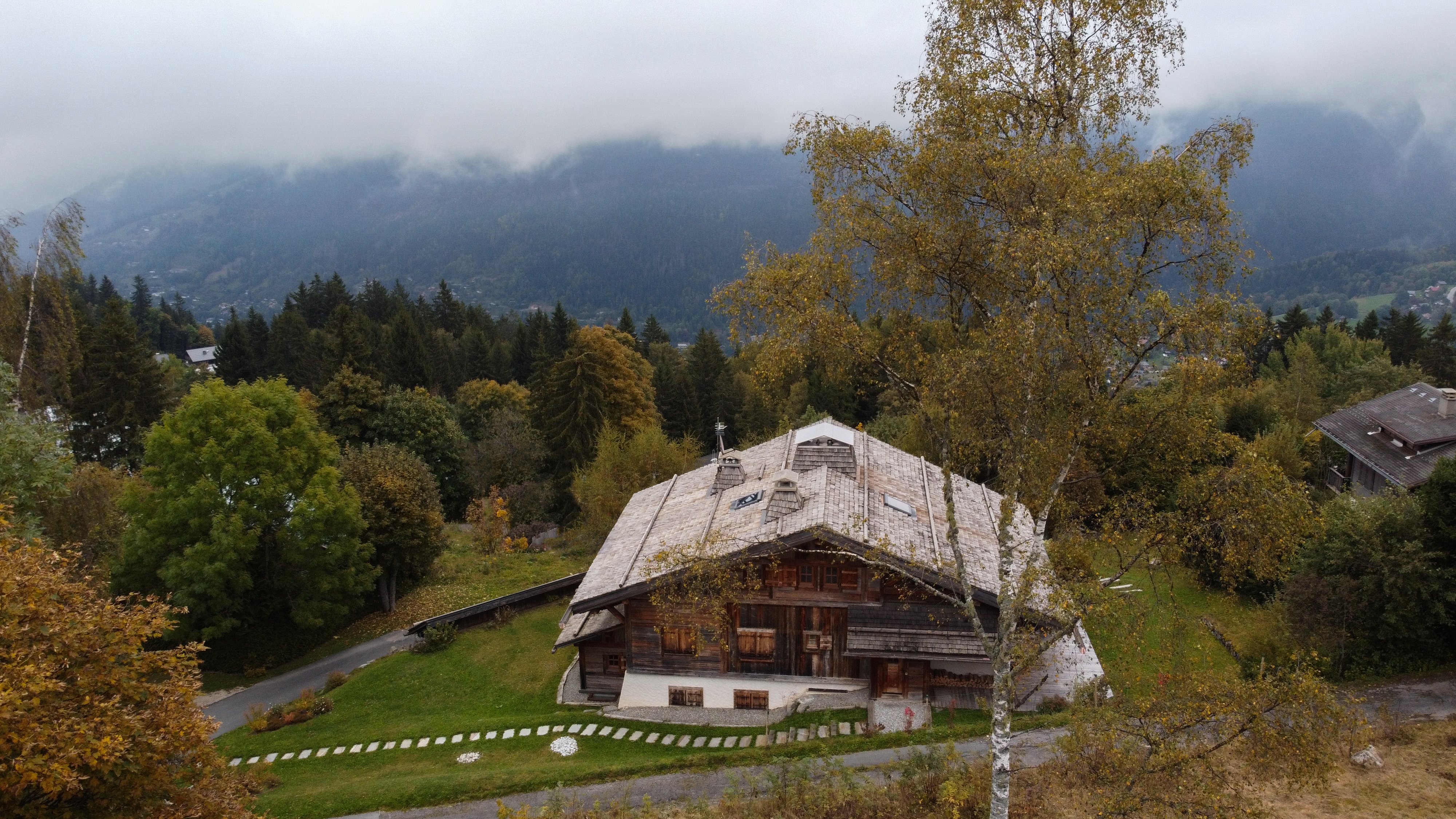 Vue du chalet du dessus