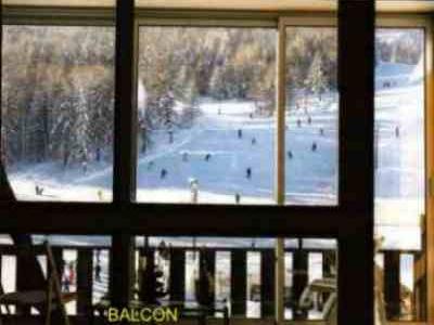 balcon, exposition plein sud donnant sur les pistes