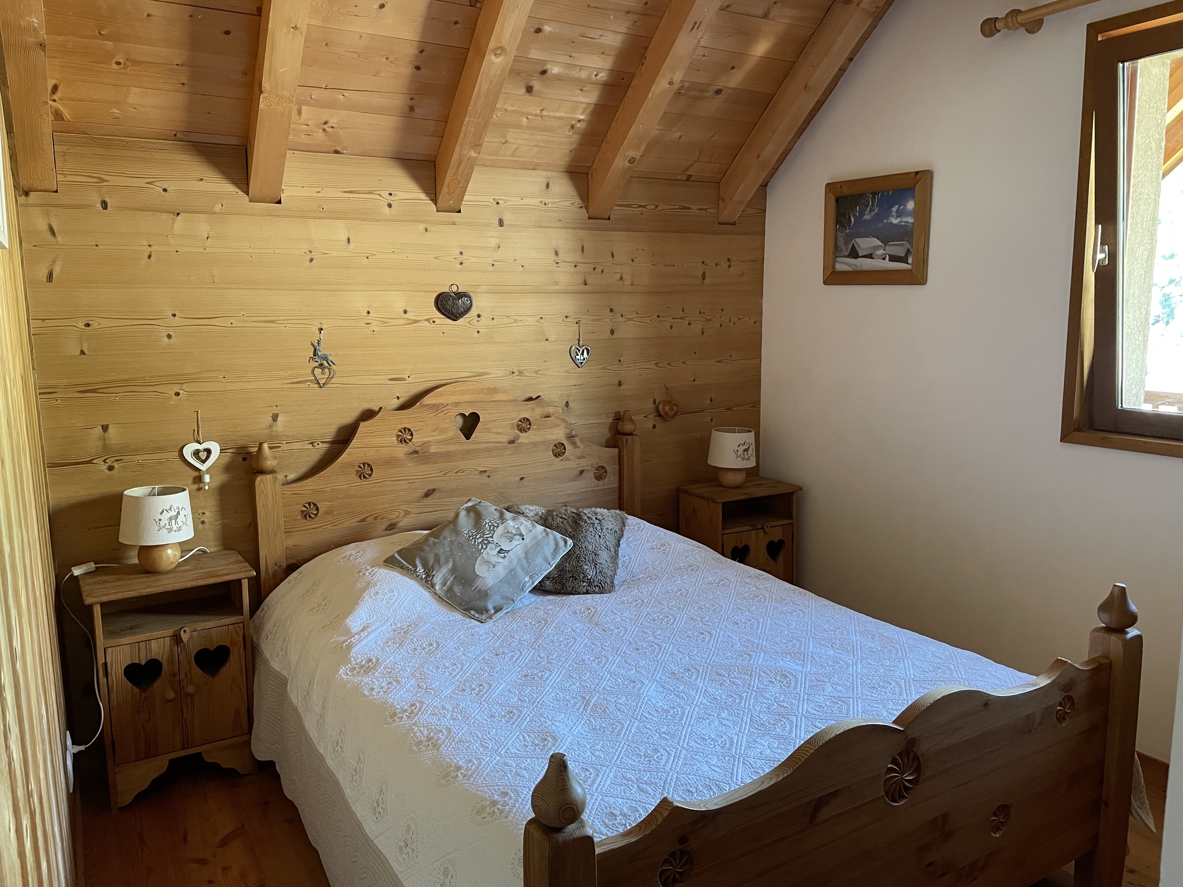 Chambre Lit 140X190  Couette, oreillers