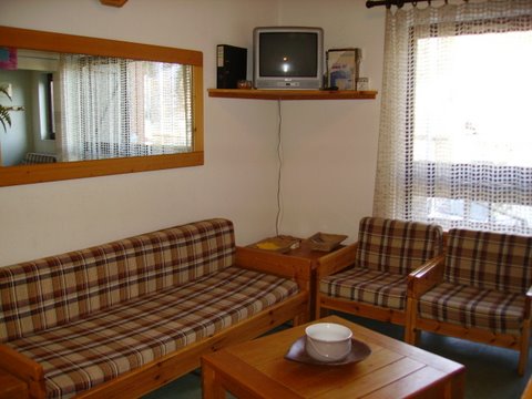 Salon avec télévision.