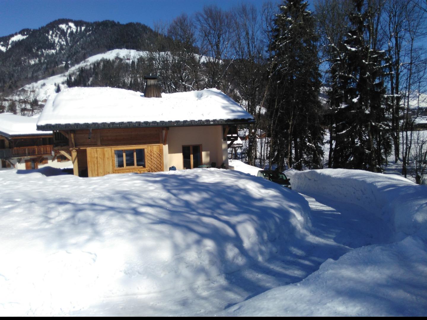 Arrivée au chalet.