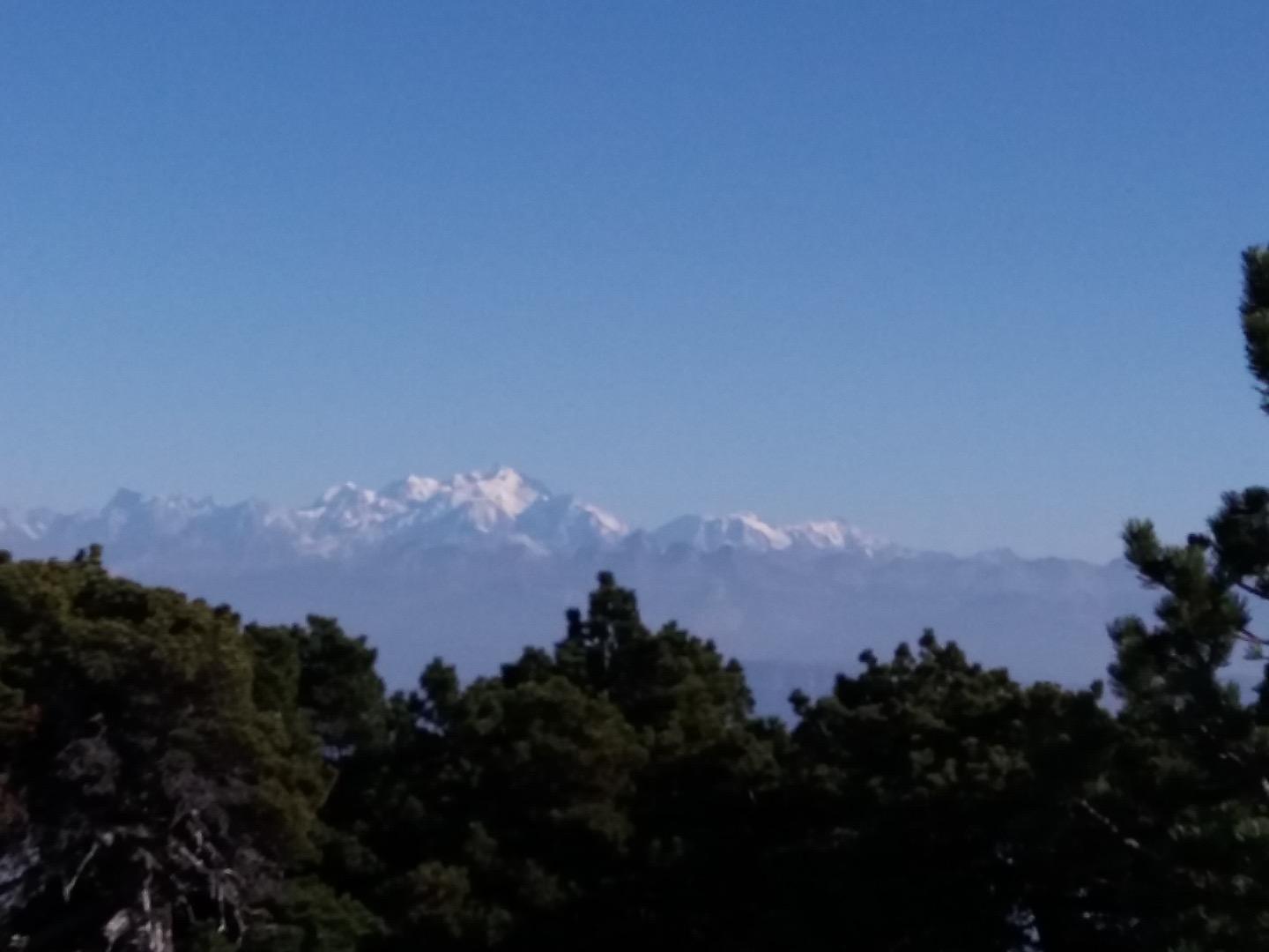 Le Mont Blanc depuis le Crêt de la neige