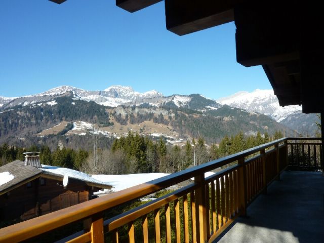 balcon ouest avec vue sur les Aravis