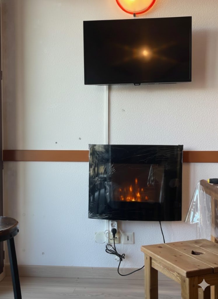 Nouveauté 2025 cette cheminée radiateur pour passer de belles soirées savoyardes 