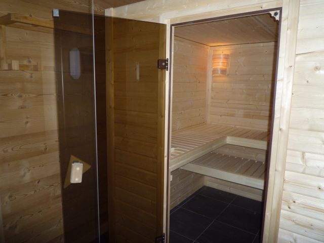 sauna avec douche italienne