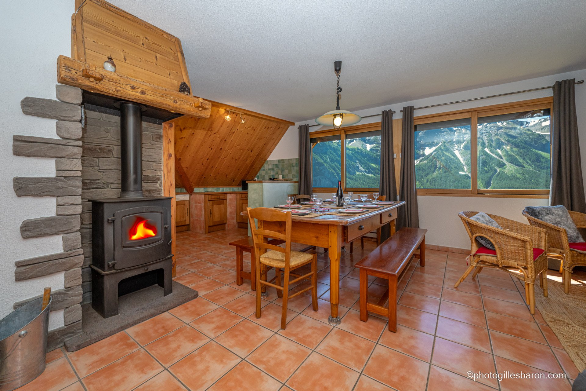 chalet e, été