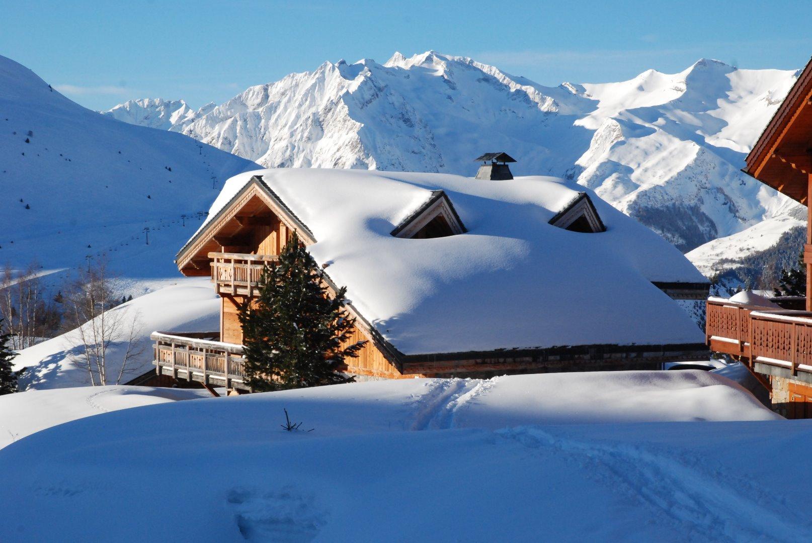 Les Carines après une grosse chute de neige