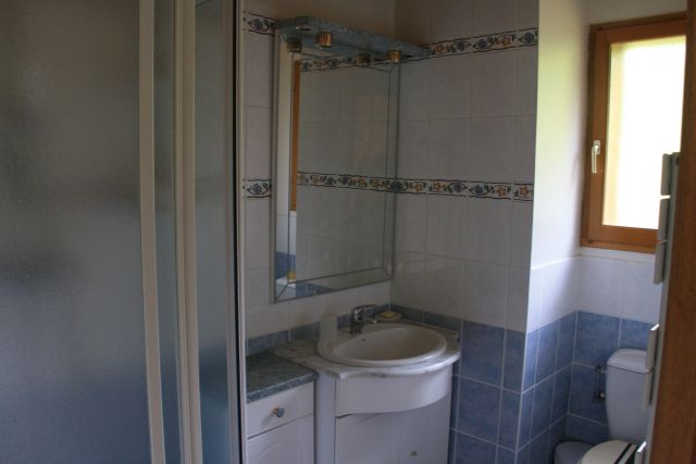 Salle de Bain cabine de douche / wc de l’étage. 