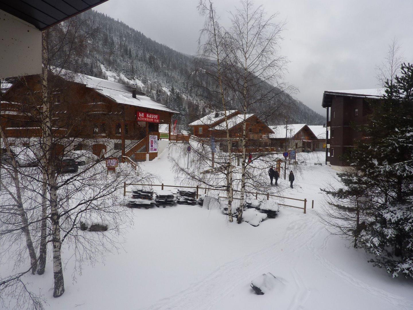 Vue du balcon (le front de neige)