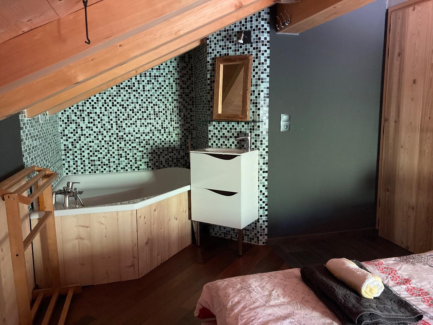 Chambre 1 ,160 avec salle de bain