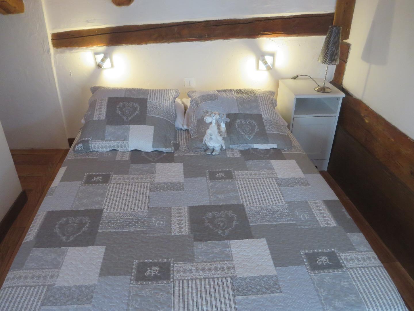 Chambre Sud Est,  1 lit double.
