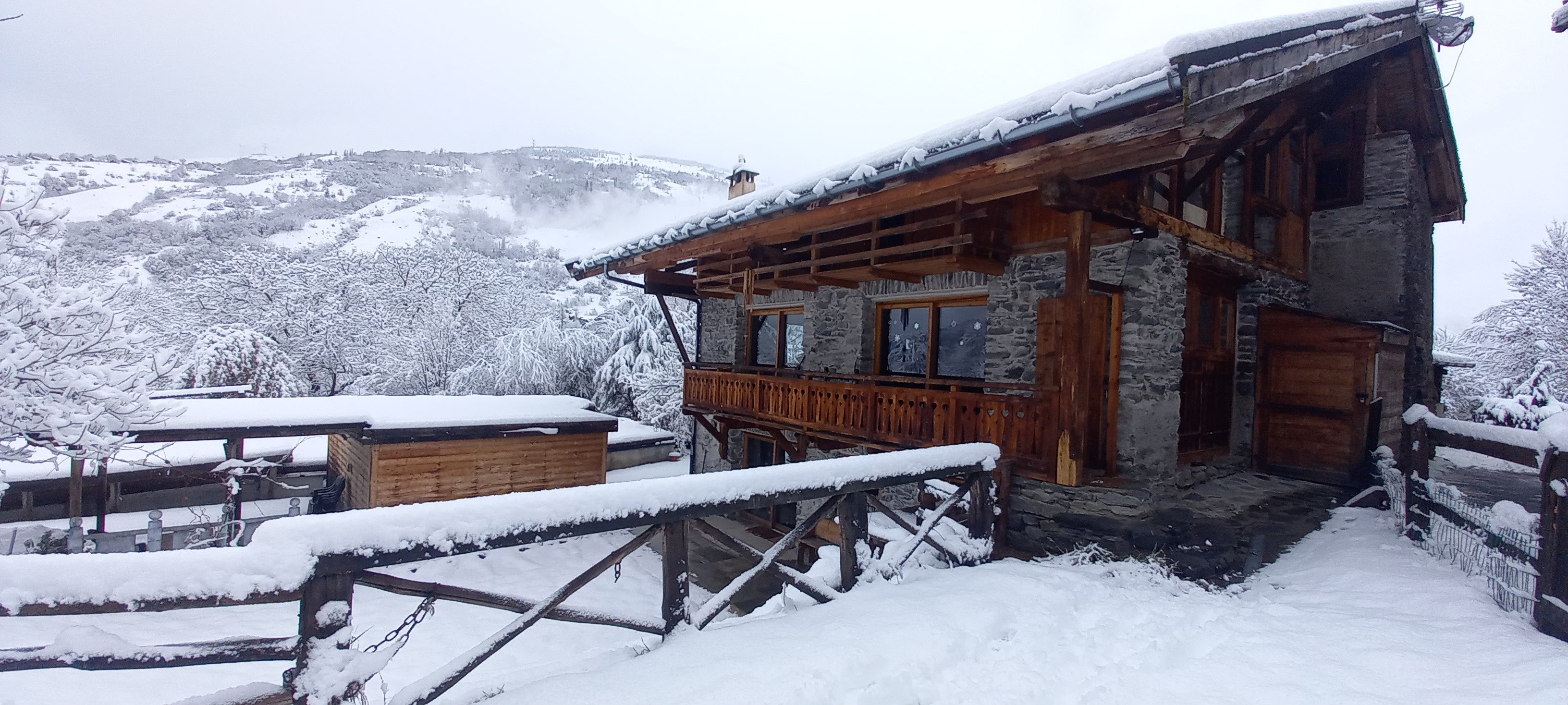 chalet Sterwen après une belle chute de neige