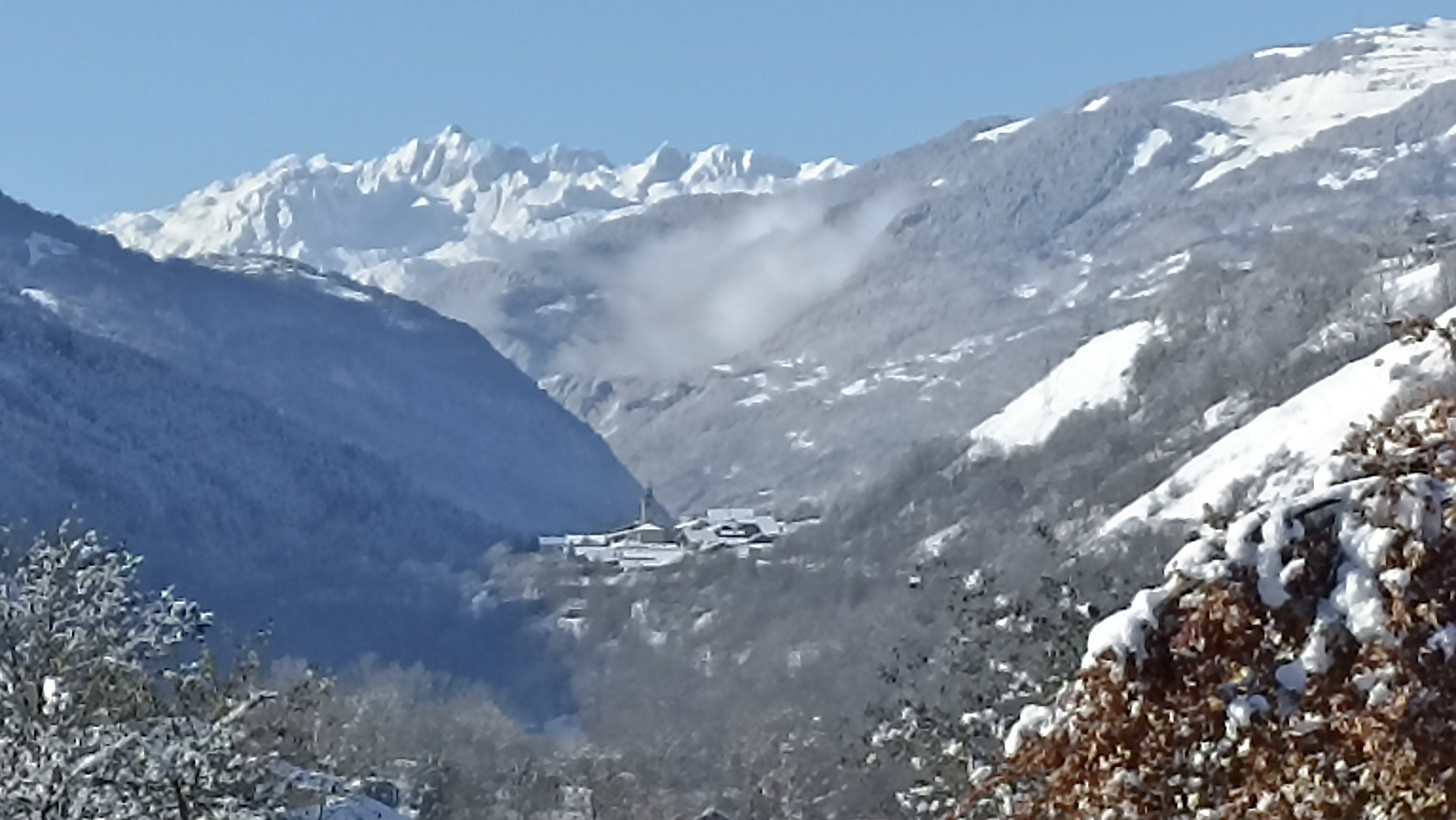 vue du séjour à l'ouest chalet Sterwen