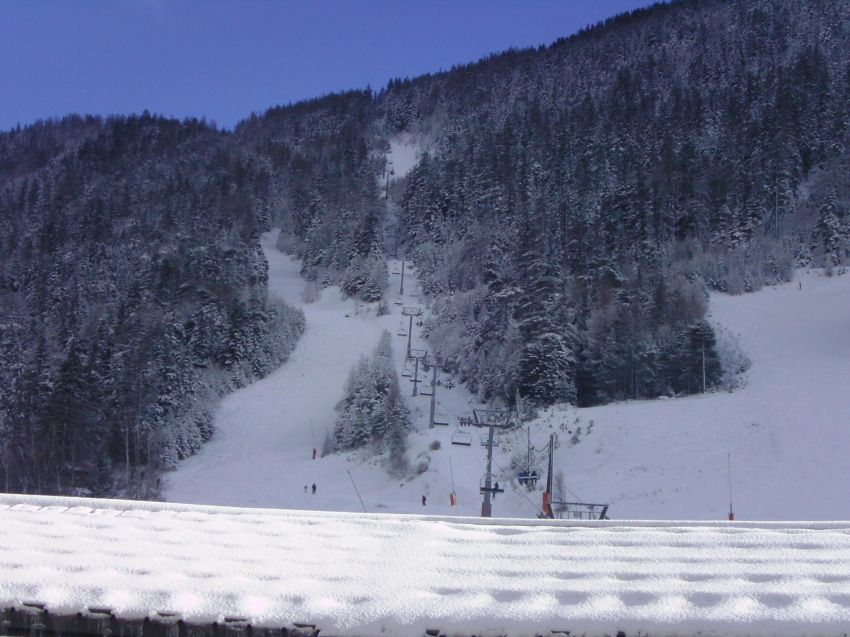 vue du balcon du télésiège 4 places de la repose 