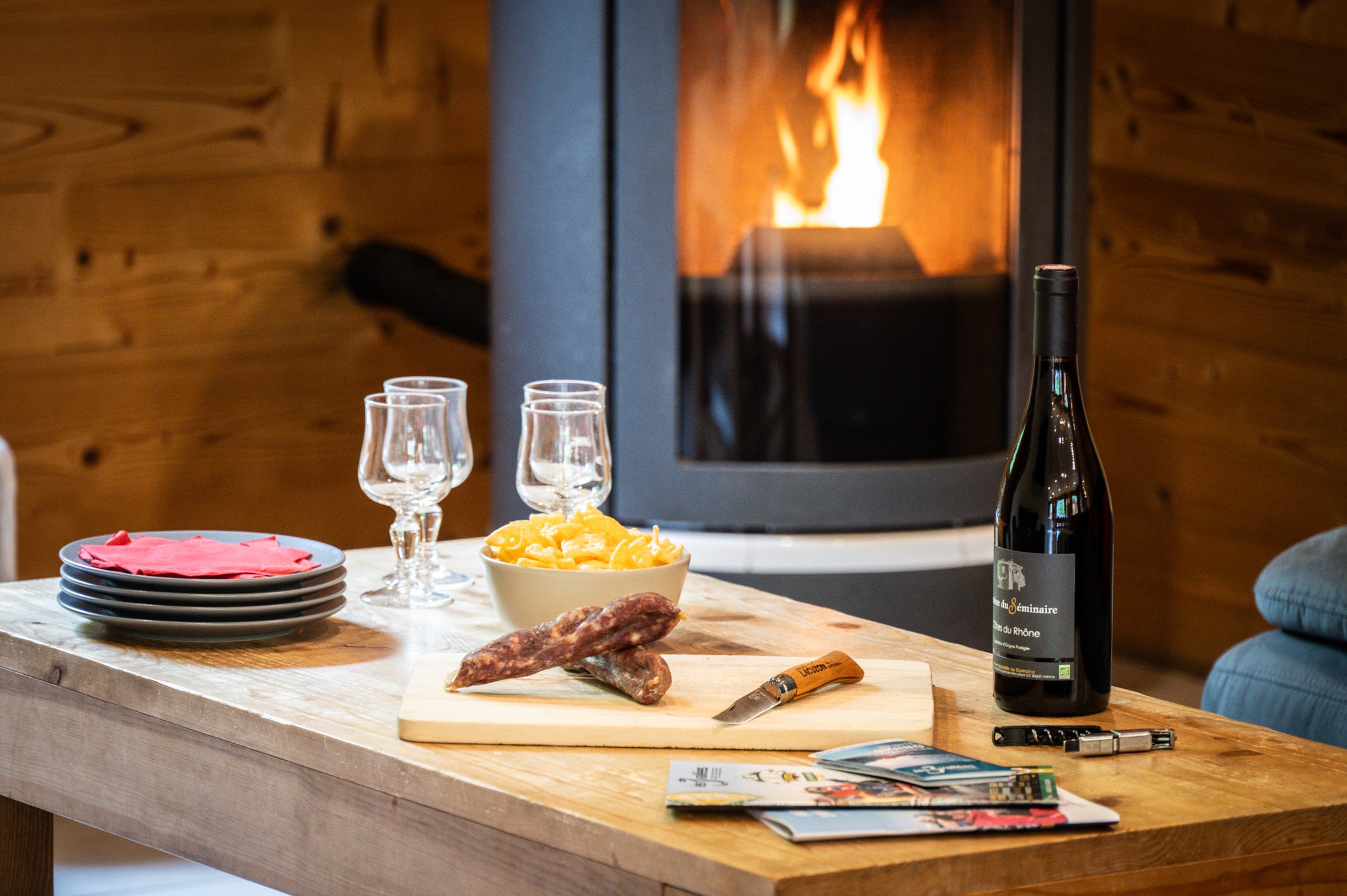 Apéritif au coin du feu